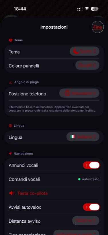 Impostazioni